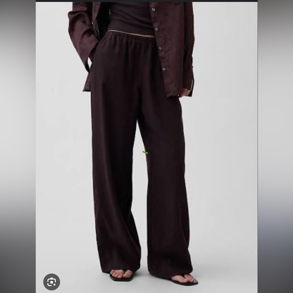 GAP Linen Easy Wide-Leg Pants - Picture 3 of 5